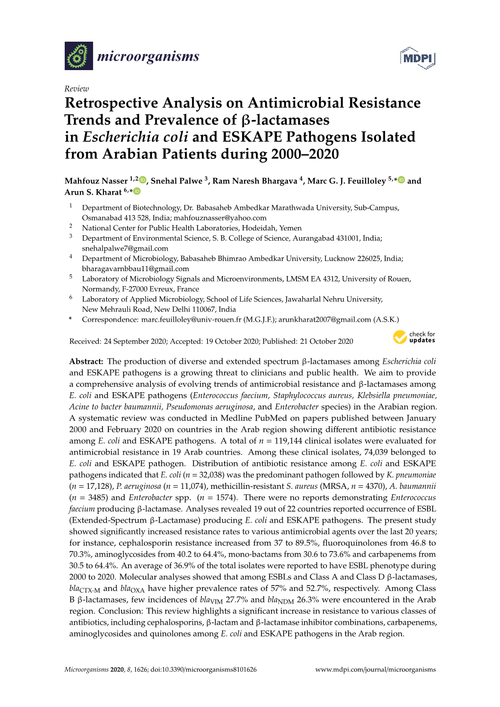 Retrospective Analysis on Antimicrobial Resistance Trends