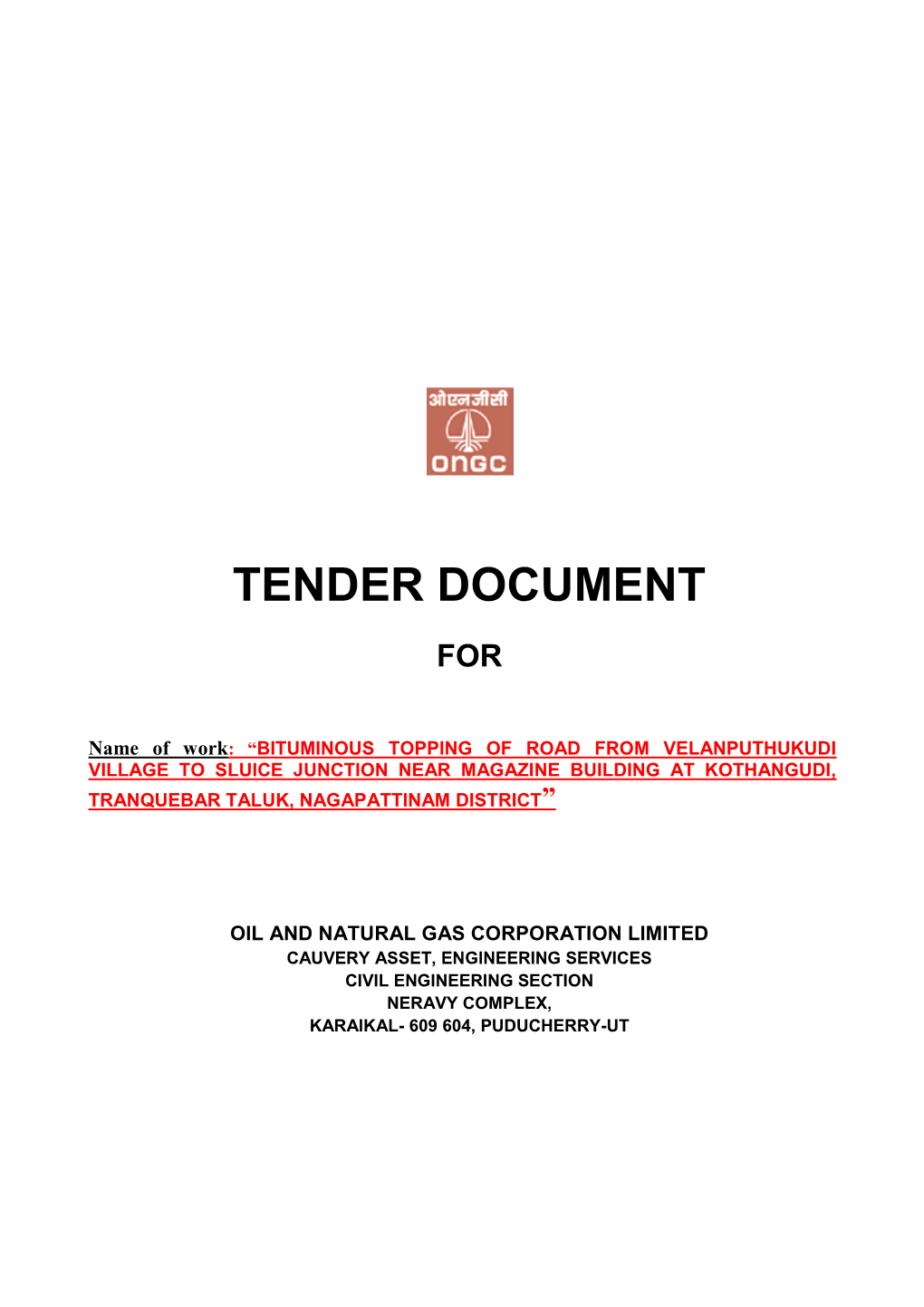 Tender Document