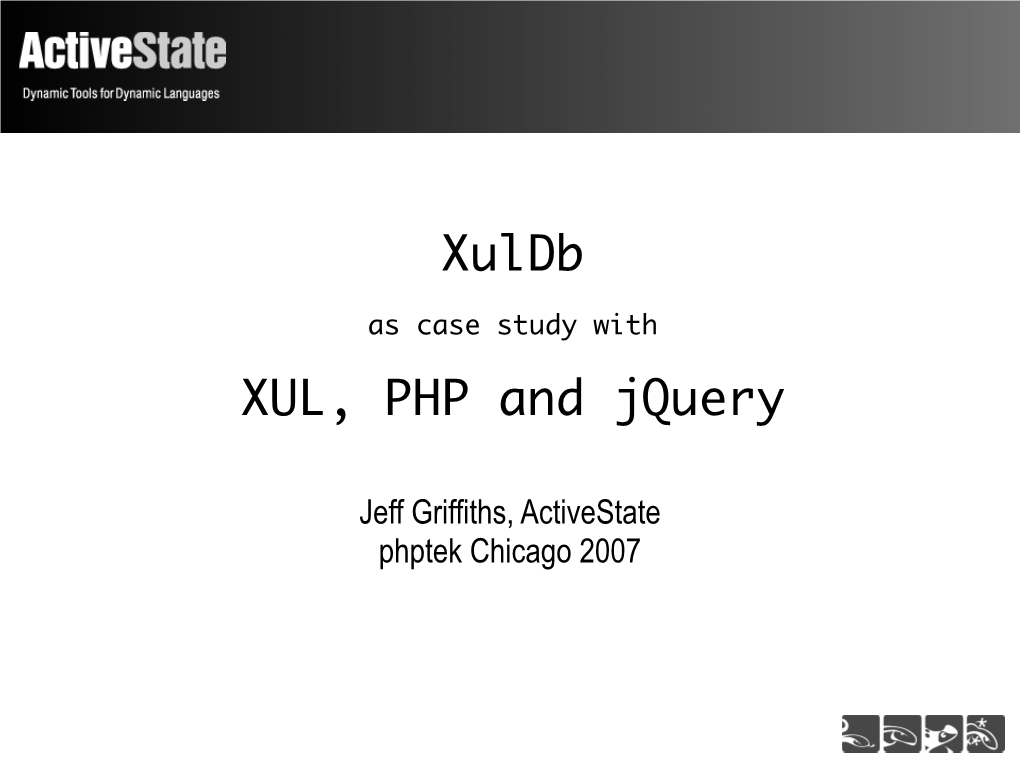 XUL, PHP and Jquery Xuldb