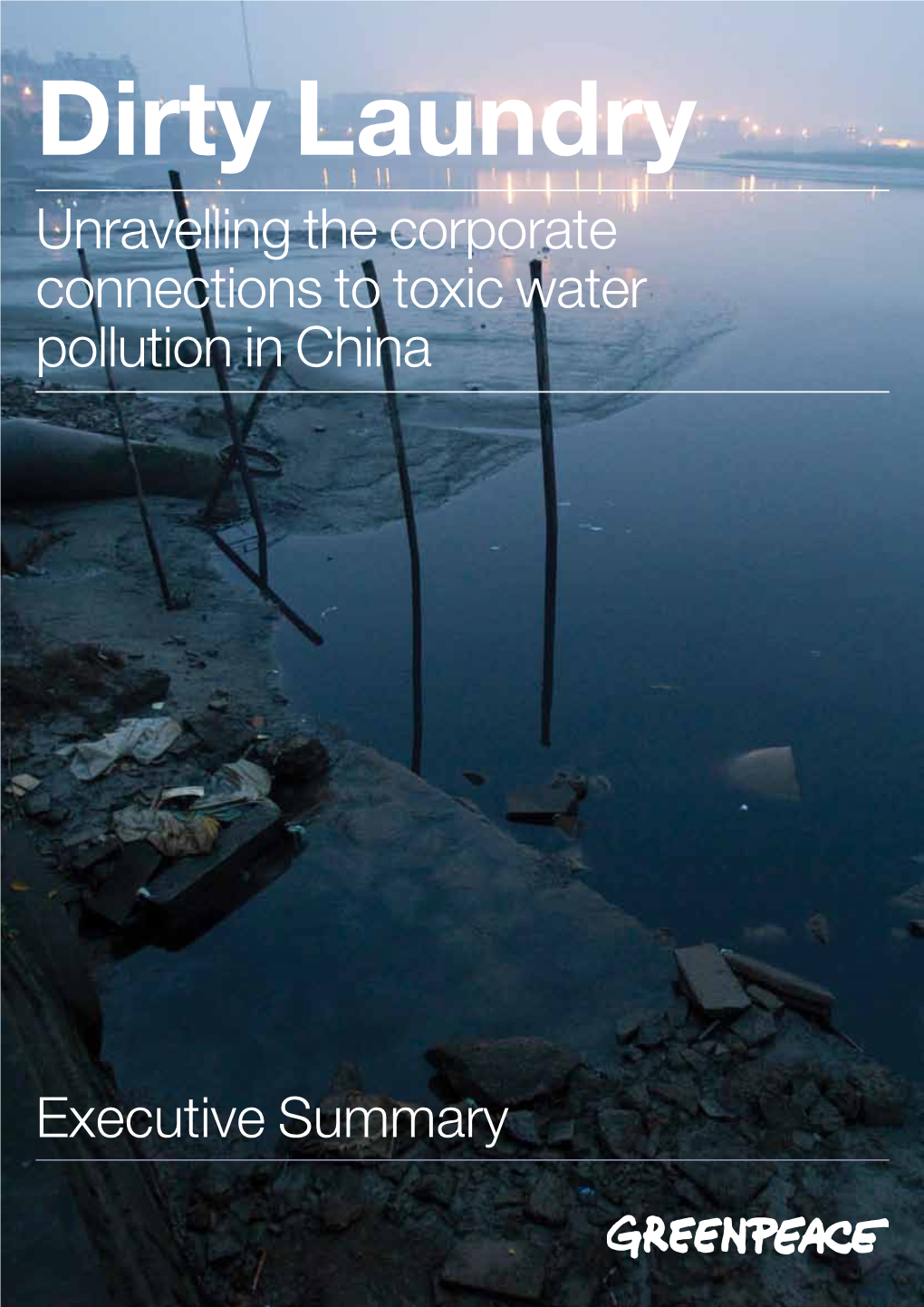 Dirty Laundry Unravelling the Corporate Connections to Toxic Water Pollution in China