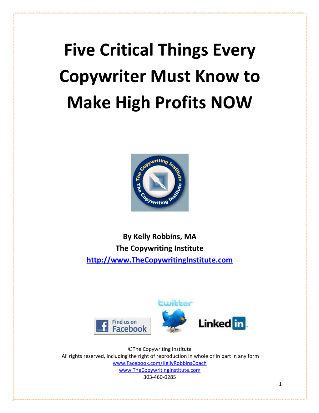 6 Things Every Copywriter Must Know to Make High