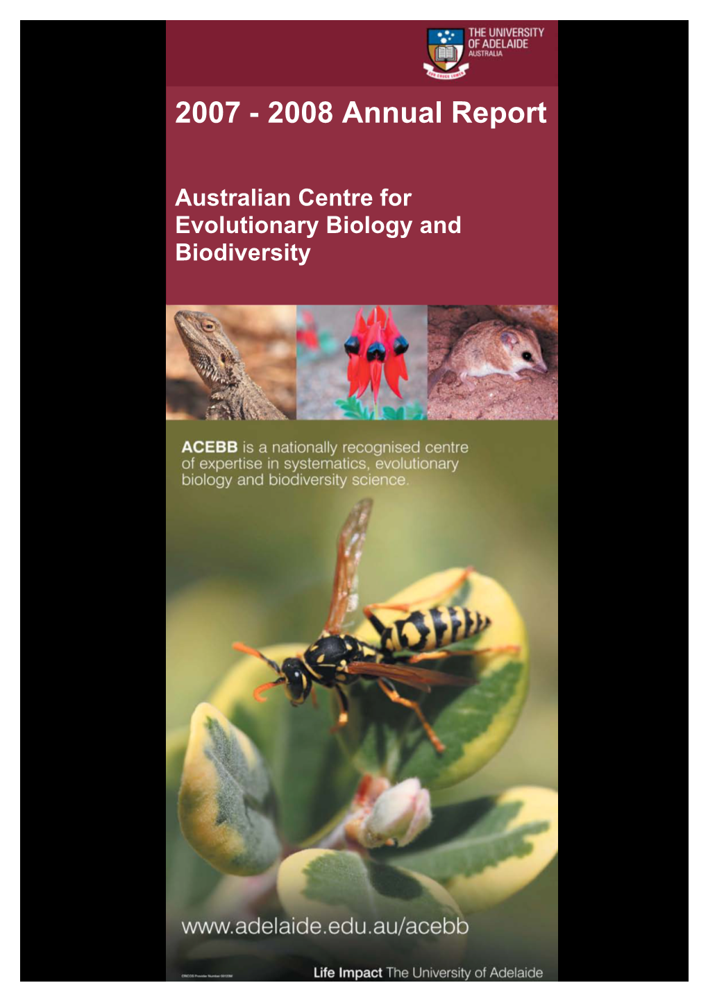 2007-8 Report Front Cover