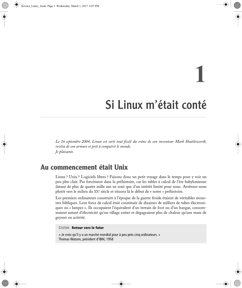 Si Linux M'était Conté