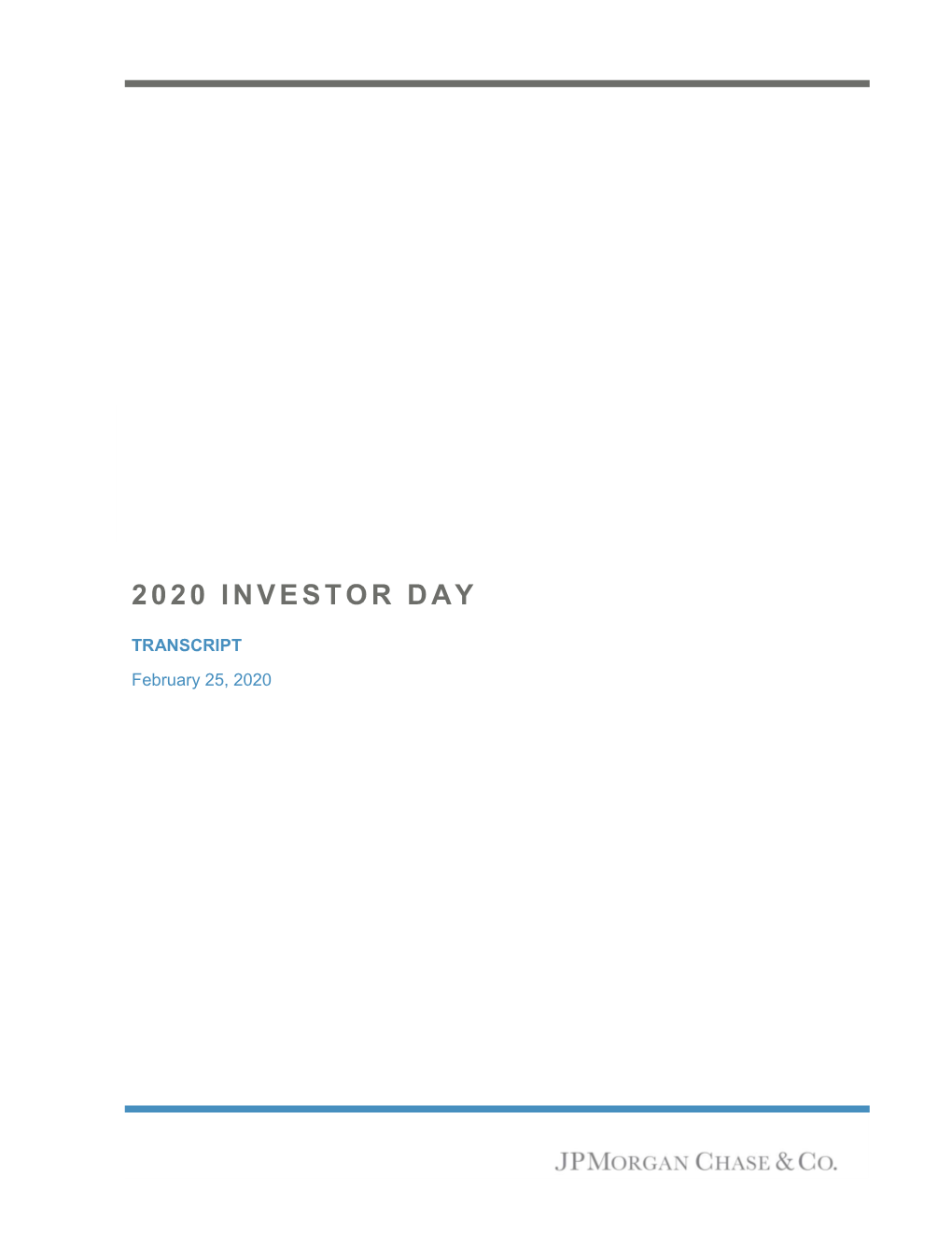 2020 Investor Day Transcript