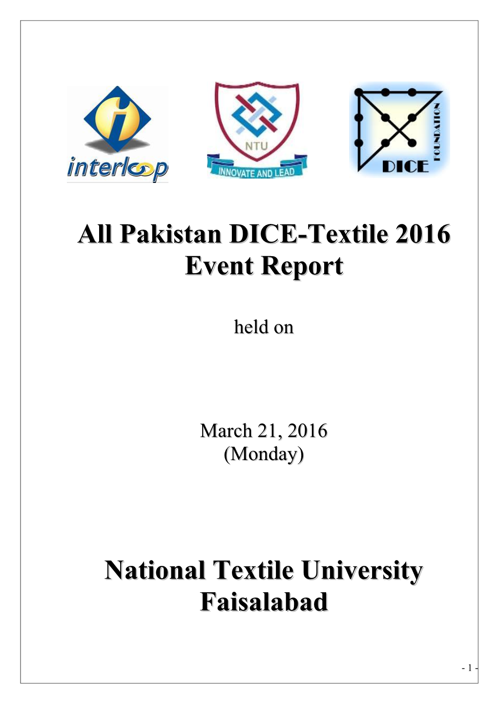 National Textile University Faisalabad