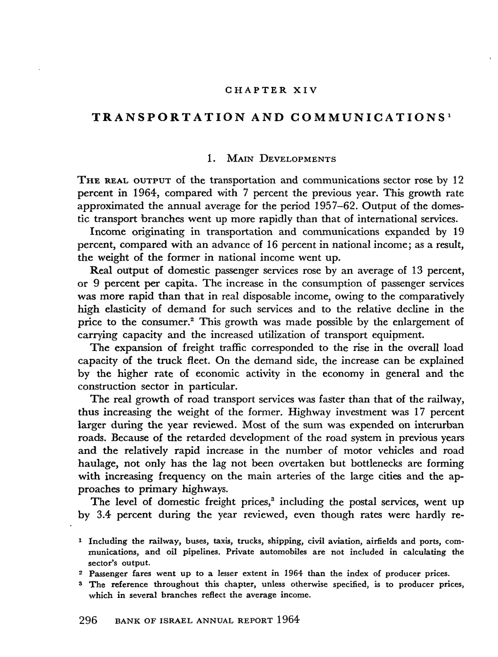 Transportation and Communications1