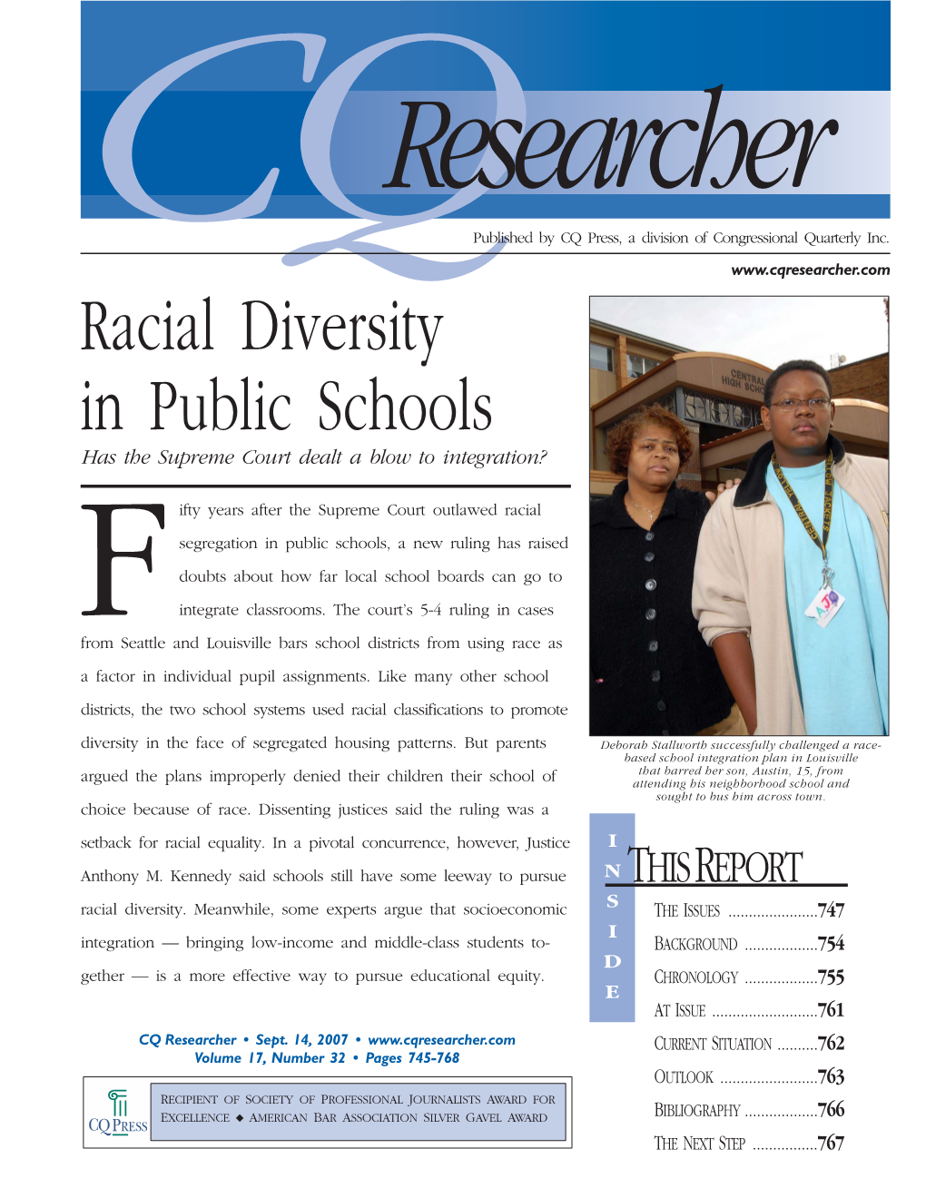 CQR Racial Diversity in Public Schools