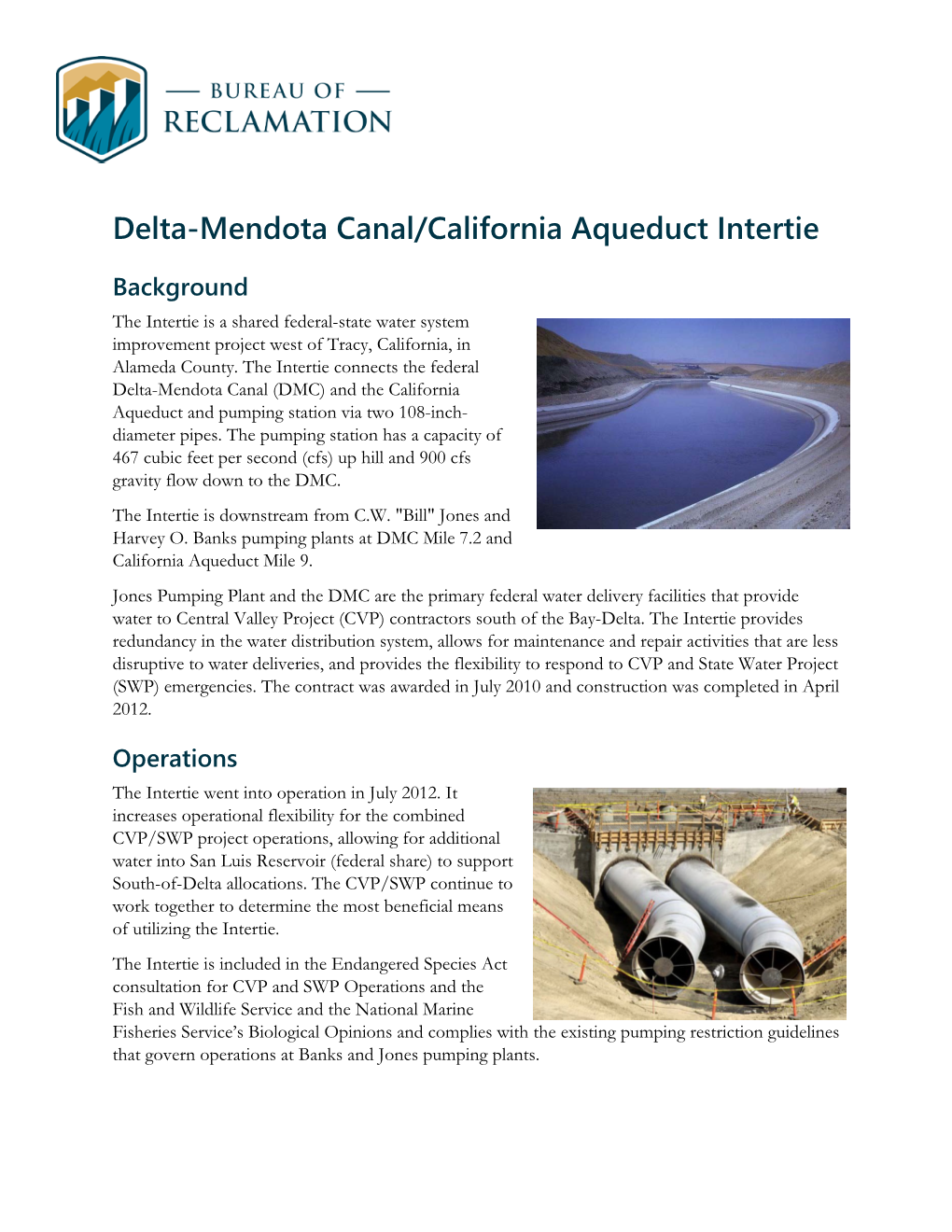 Delta-Mendota Canal/California Aqueduct Intertie