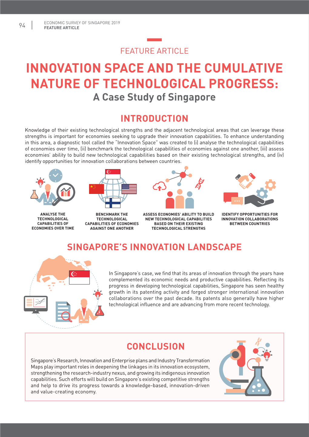 INNOVATION SPACE and the CUMULATIVE NATURE of TECHNOLOGICAL PROGRESS: a Case Study of Singapore