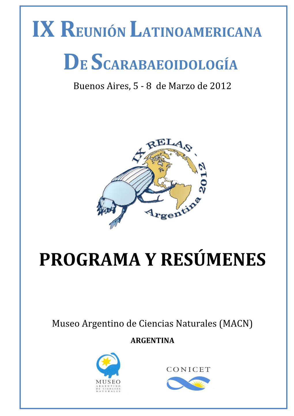 Programa Y Resúmenes