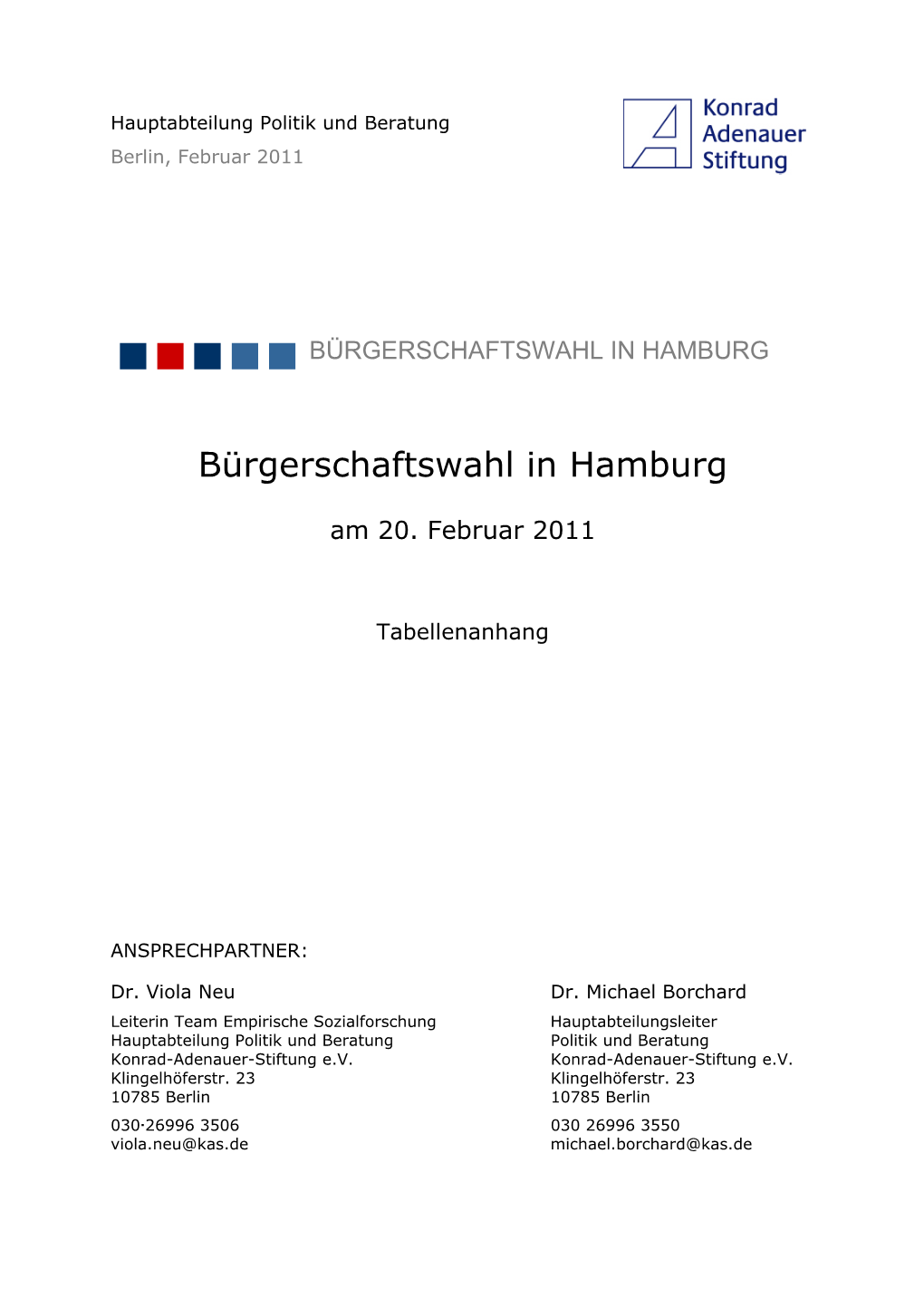 Bürgerschaftswahl in Hamburg