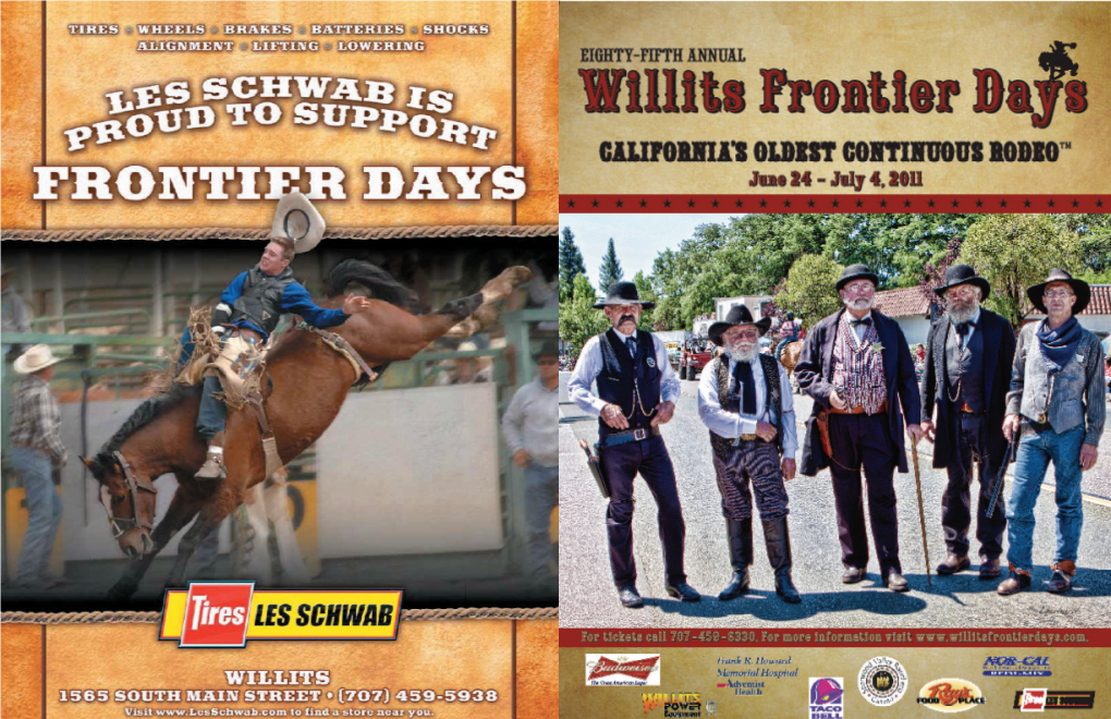 See the 2011 Willits Frontier Days Program