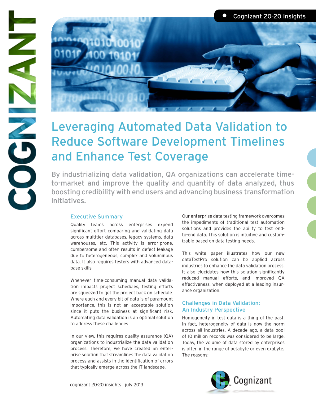 Leveraging Automated Data Validation to Reduce Software Development Timelines and Enhance Test Coverage