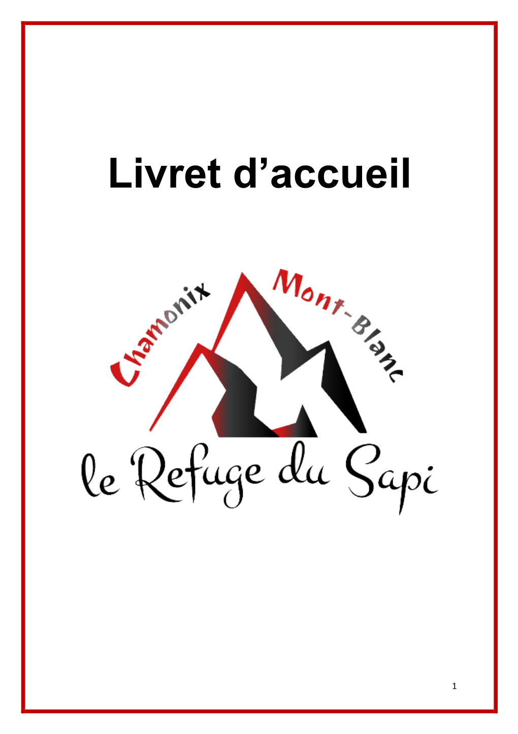 Livret D'accueil