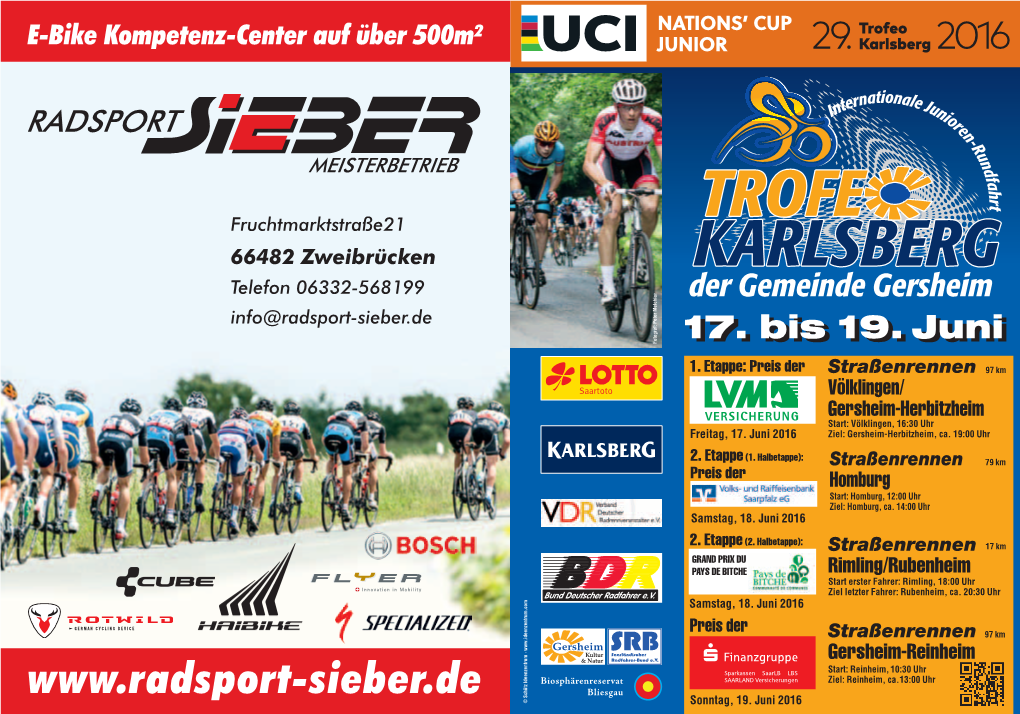 Der Gemeinde Gersheim Info@Radsport-Sieber.De