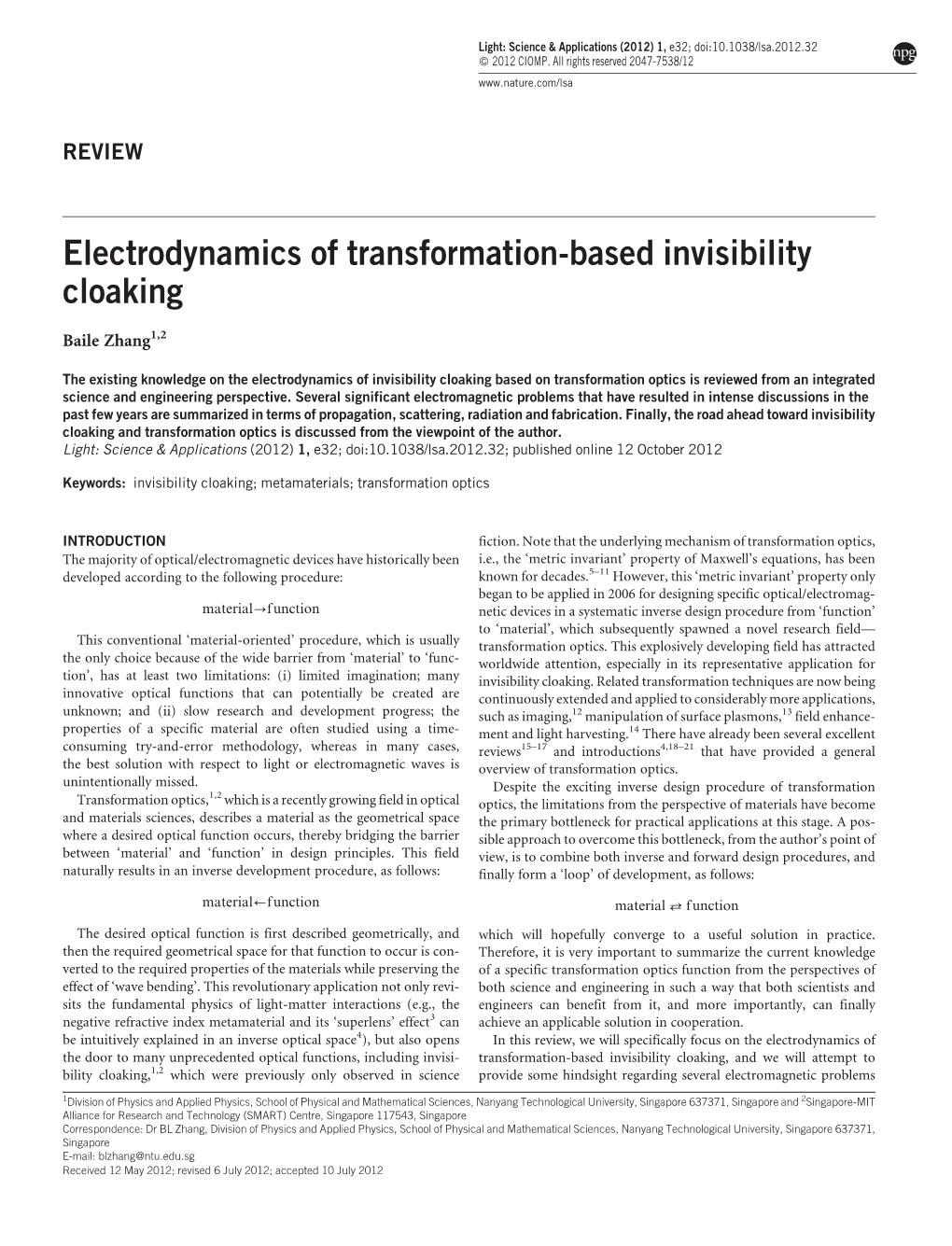 Electrodynamics of Transformation-Based Invisibility Cloaking