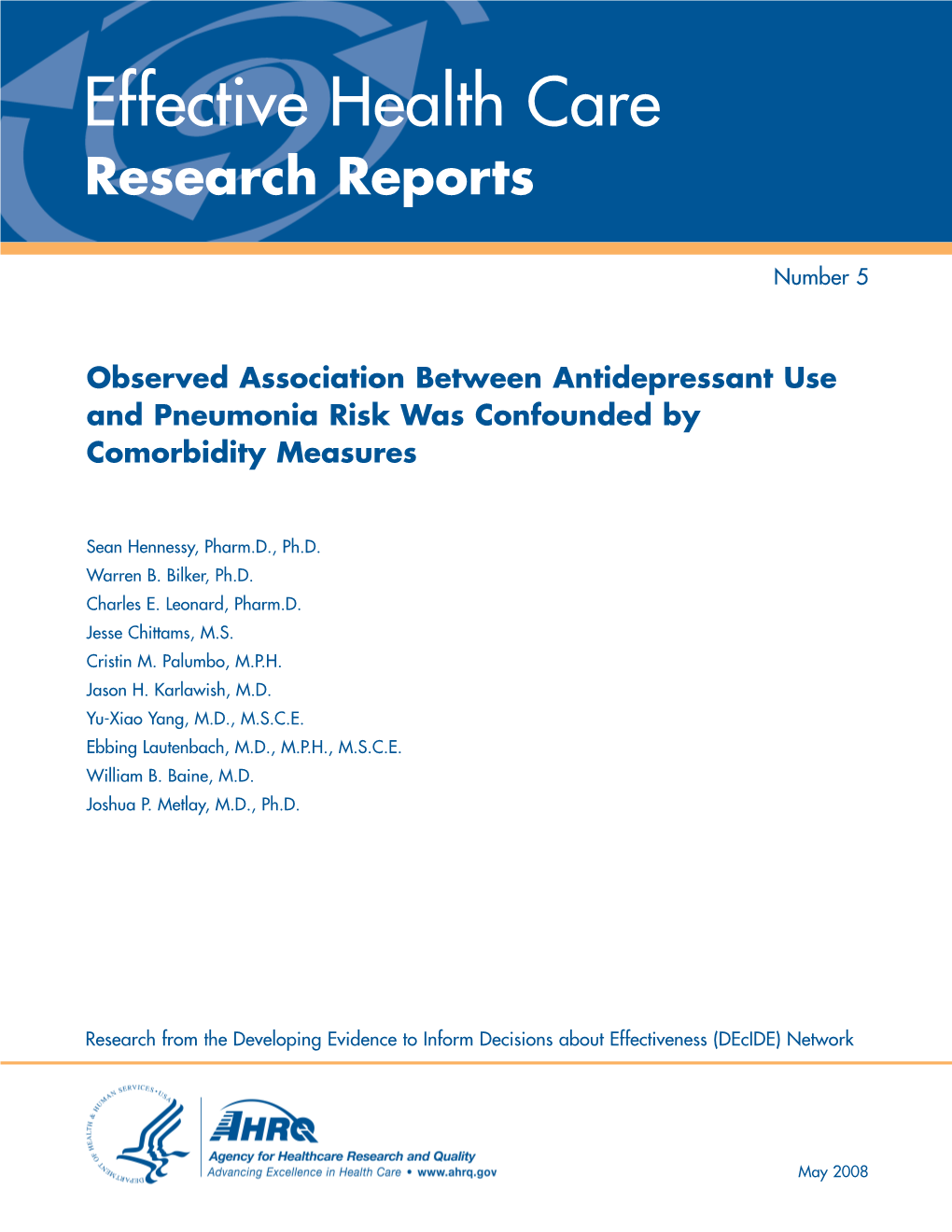 Observed Association Between Antidepressant Use and Pneumonia Risk Was Confounded by Comorbidity Measures