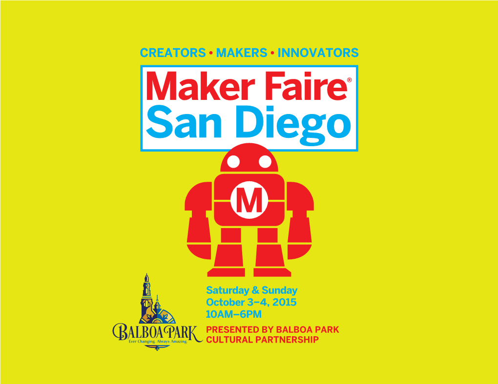 SD Makerfaire Brochure