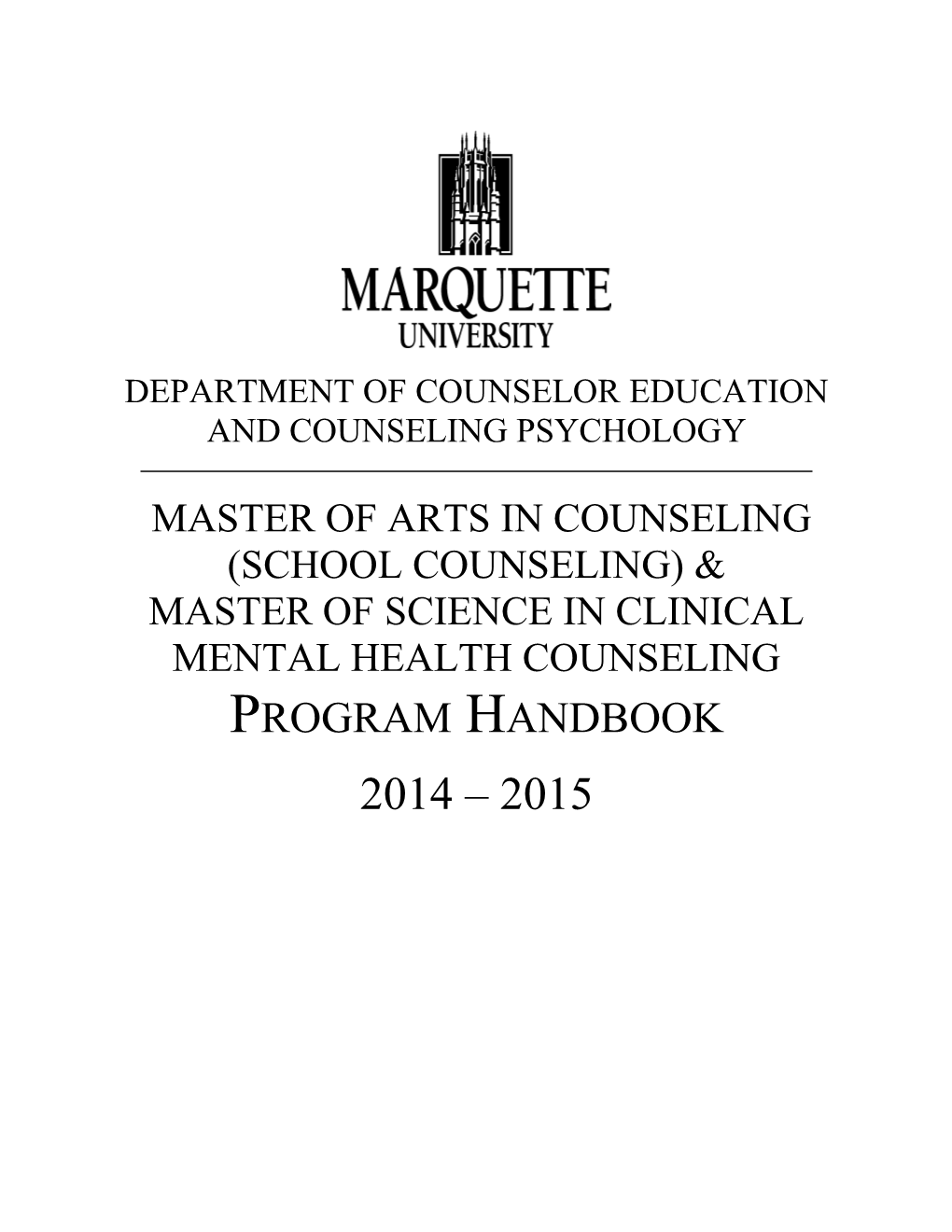 Master of Arts in Counseling