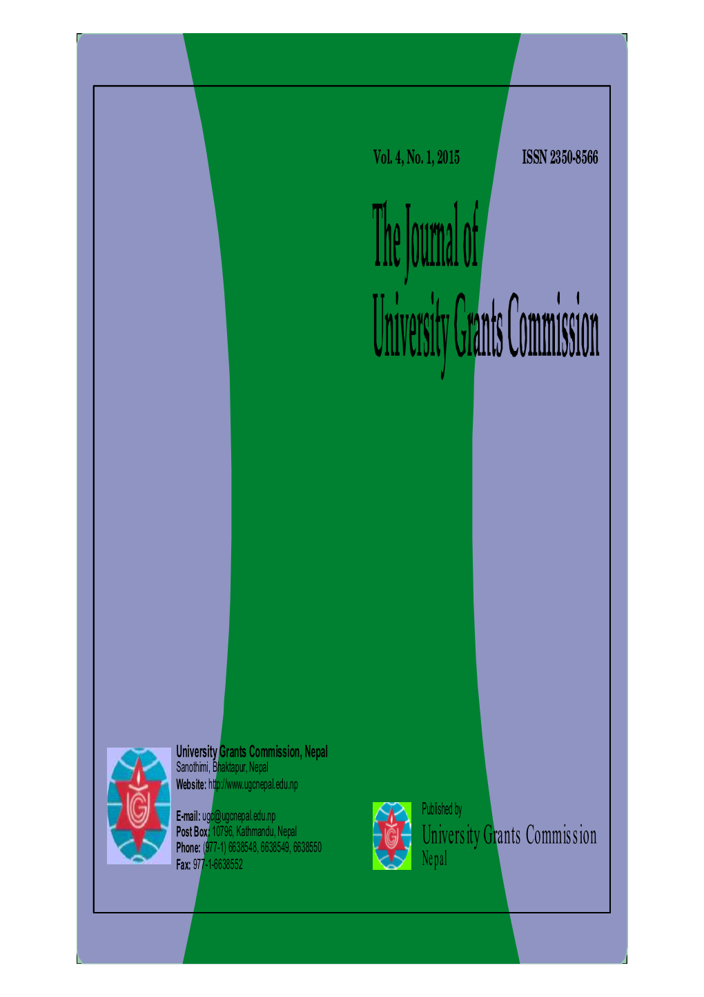 The Journal of UGC Vol. 4 No.1 2015.Pdf