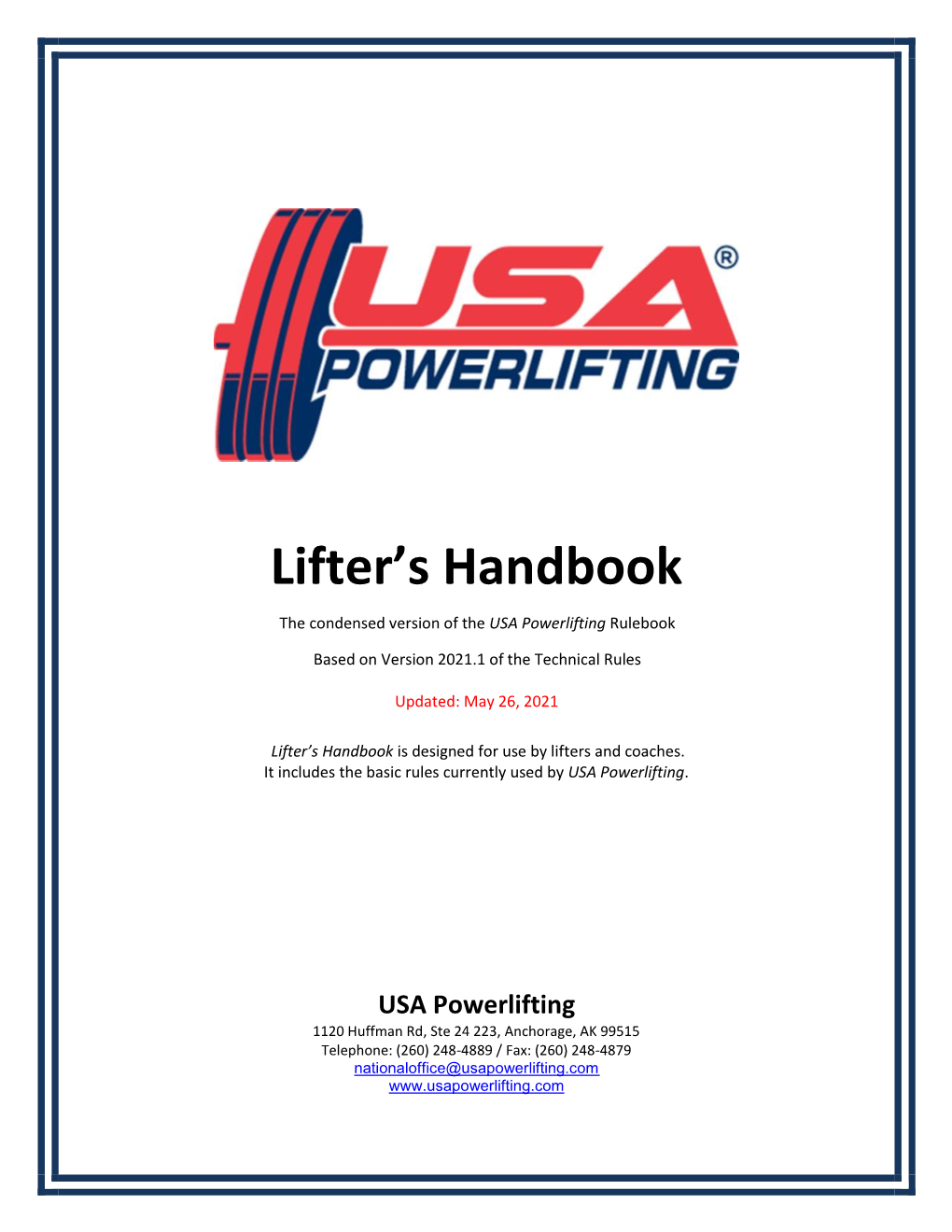 Lifter's Handbook