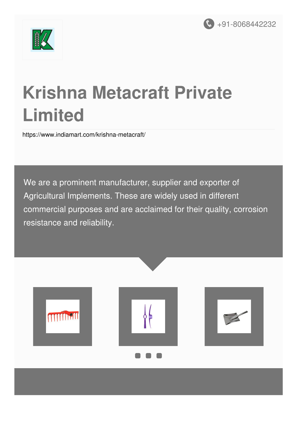 Krishna Metacraft Private Limited