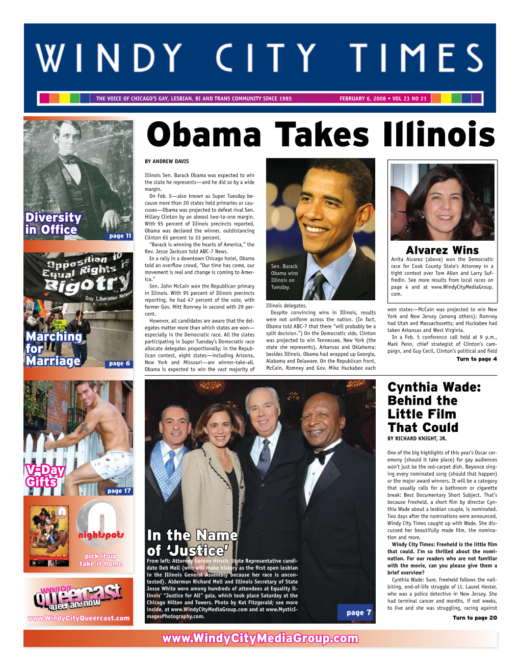 Obama Takes Illinois