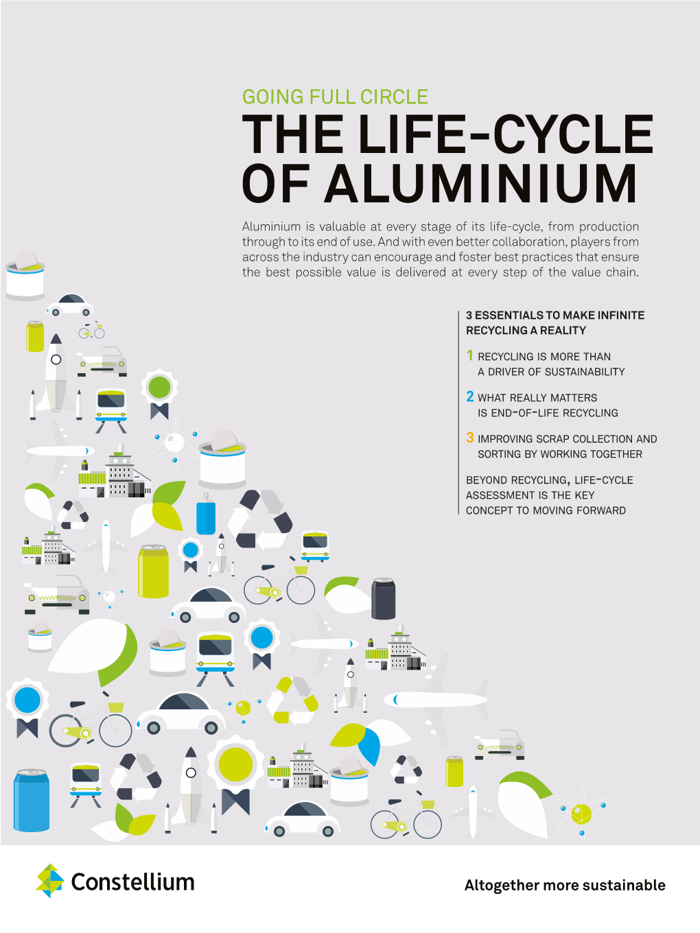 THE LIFE-CYCLE of ALUMINIUM Aluminium Is Valuable at Every Stage of Its Life-Cycle, from Production Through to Its End of Use