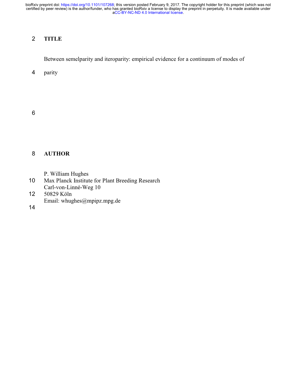 Between Semelparity and Iteroparity: Empirical Evidence for a Continuum of Modes Of