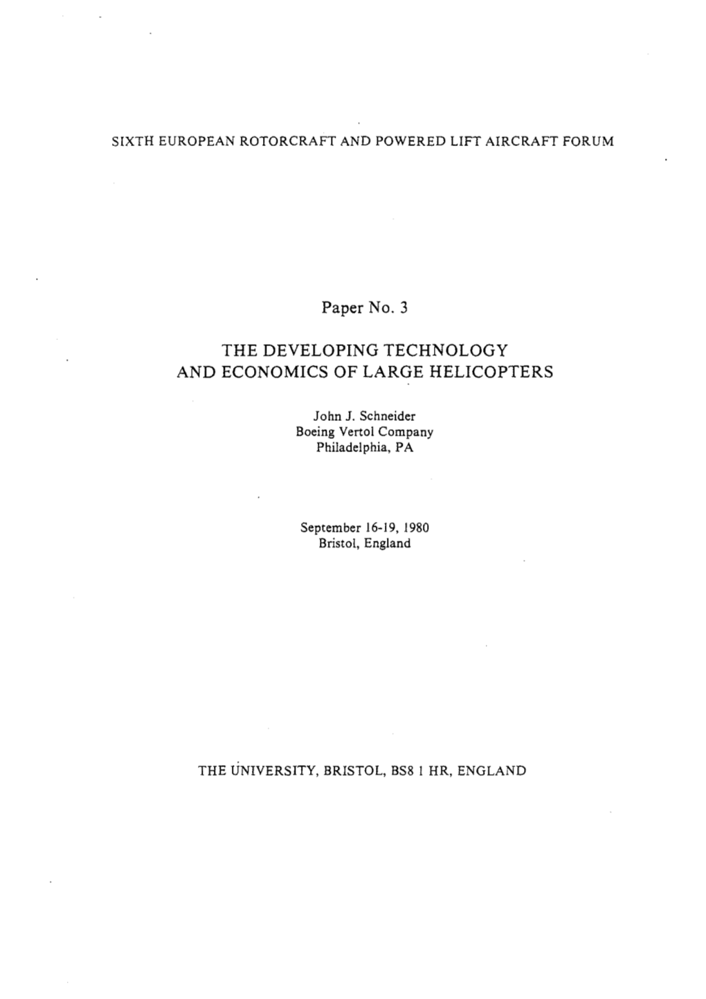 Paper No.3 the DEVELOPING TECHNOLOGY and ECONOMICS