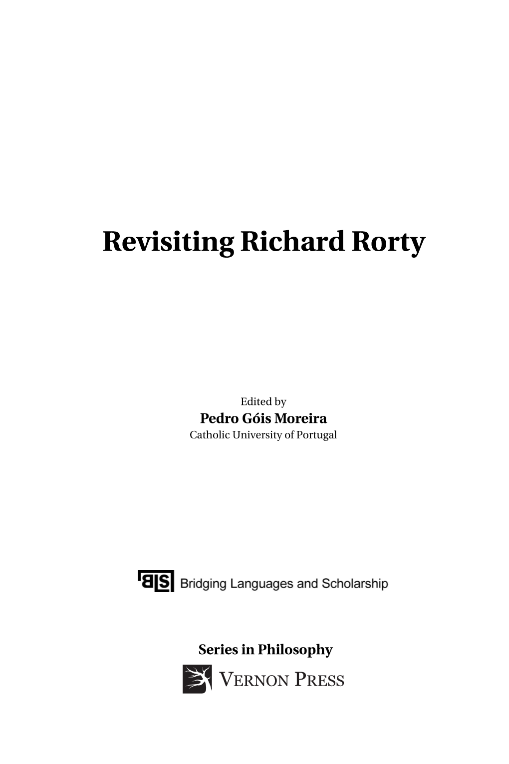 Revisiting Richard Rorty