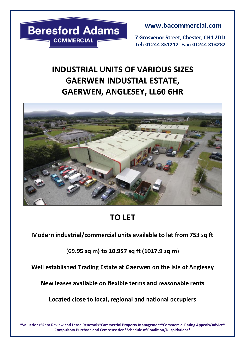 Industrial Units of Various Sizes Gaerwen Industial Estate, Gaerwen, Anglesey, Ll60 6Hr