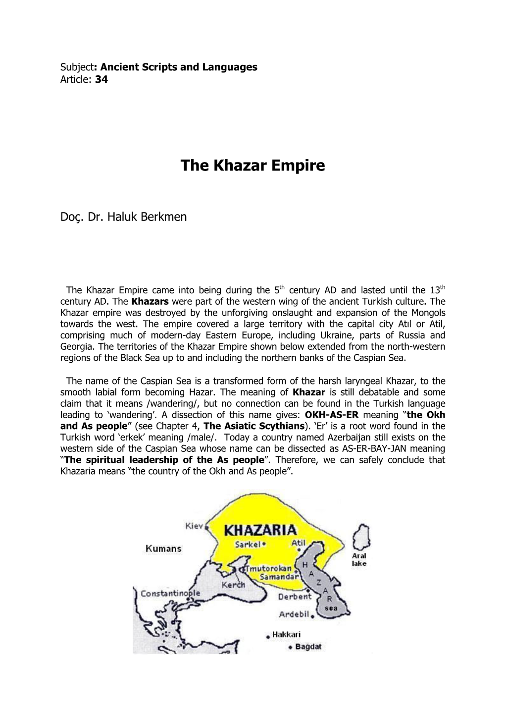 The Khazar Empire