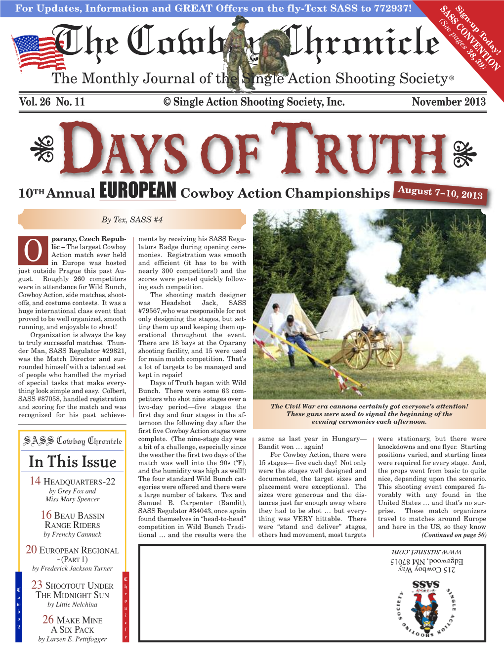 November 2013 DAYS of TRUTH