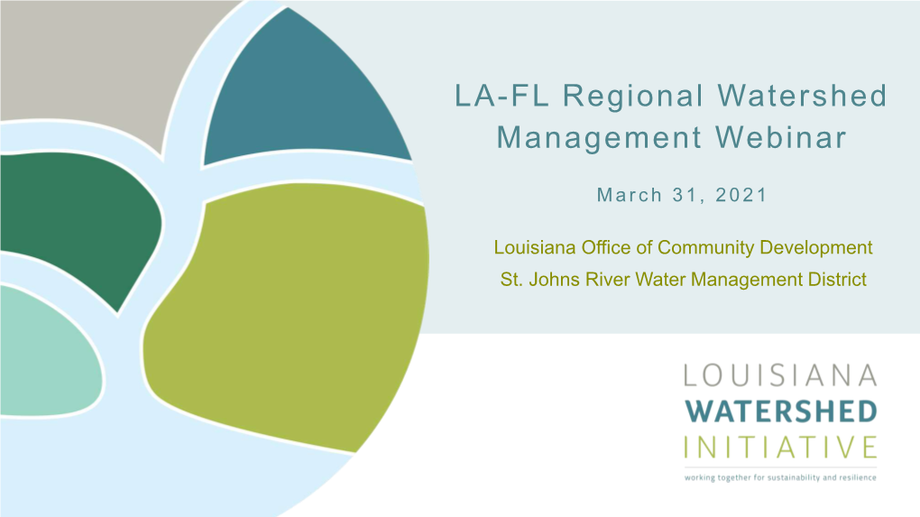 LA-FL Regional Watershed Management Webinar