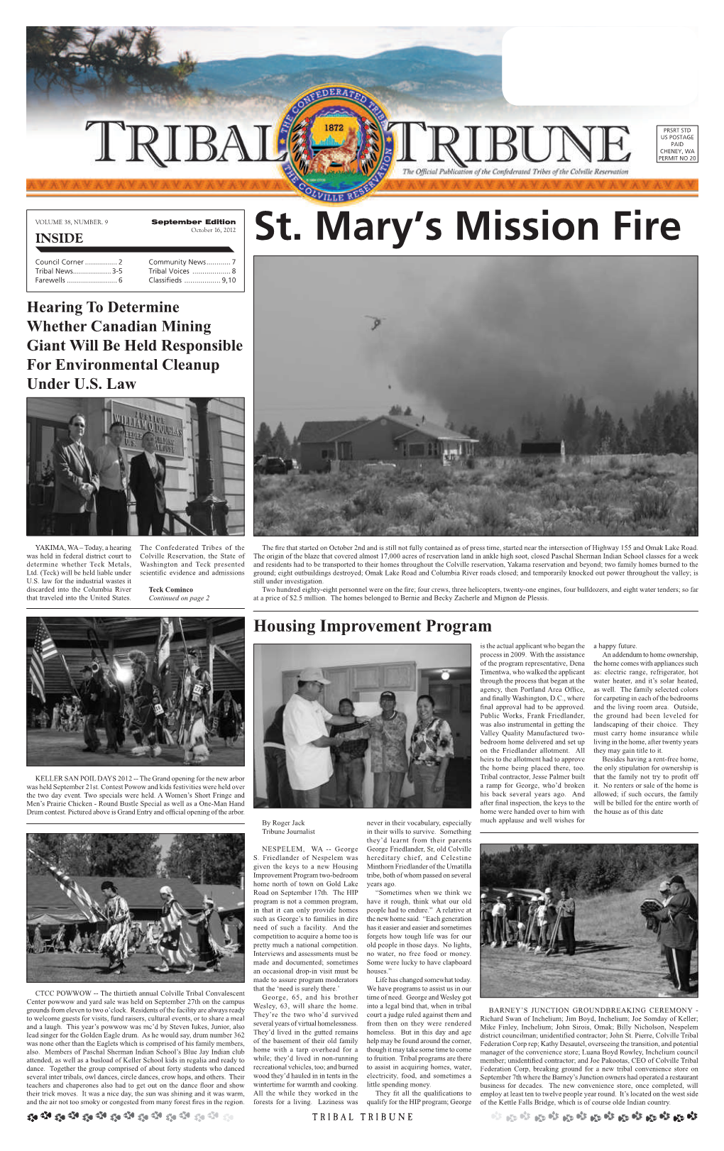 St. Mary's Mission Fire
