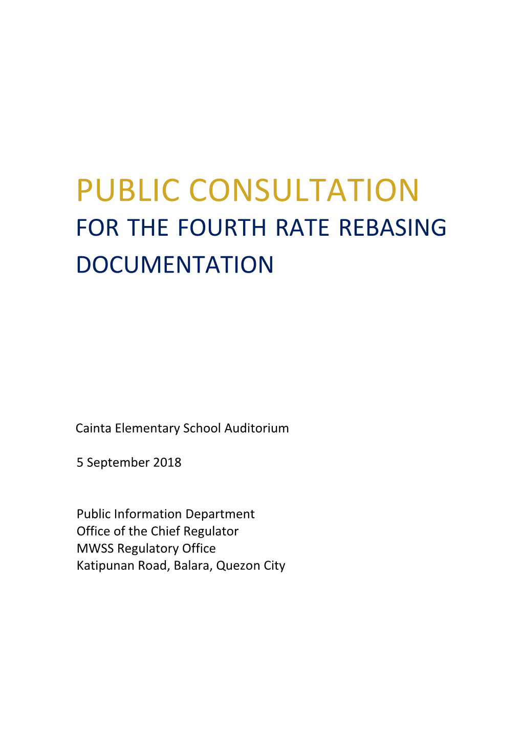 Documentation of Public Dialogue