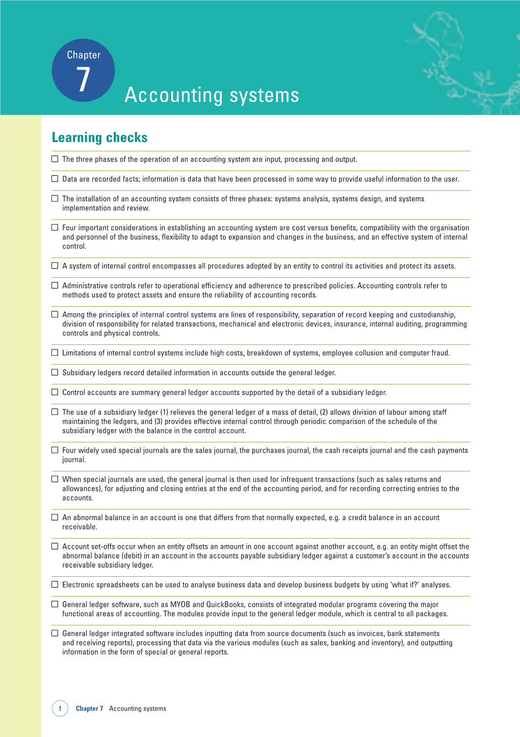 Accounting Systems