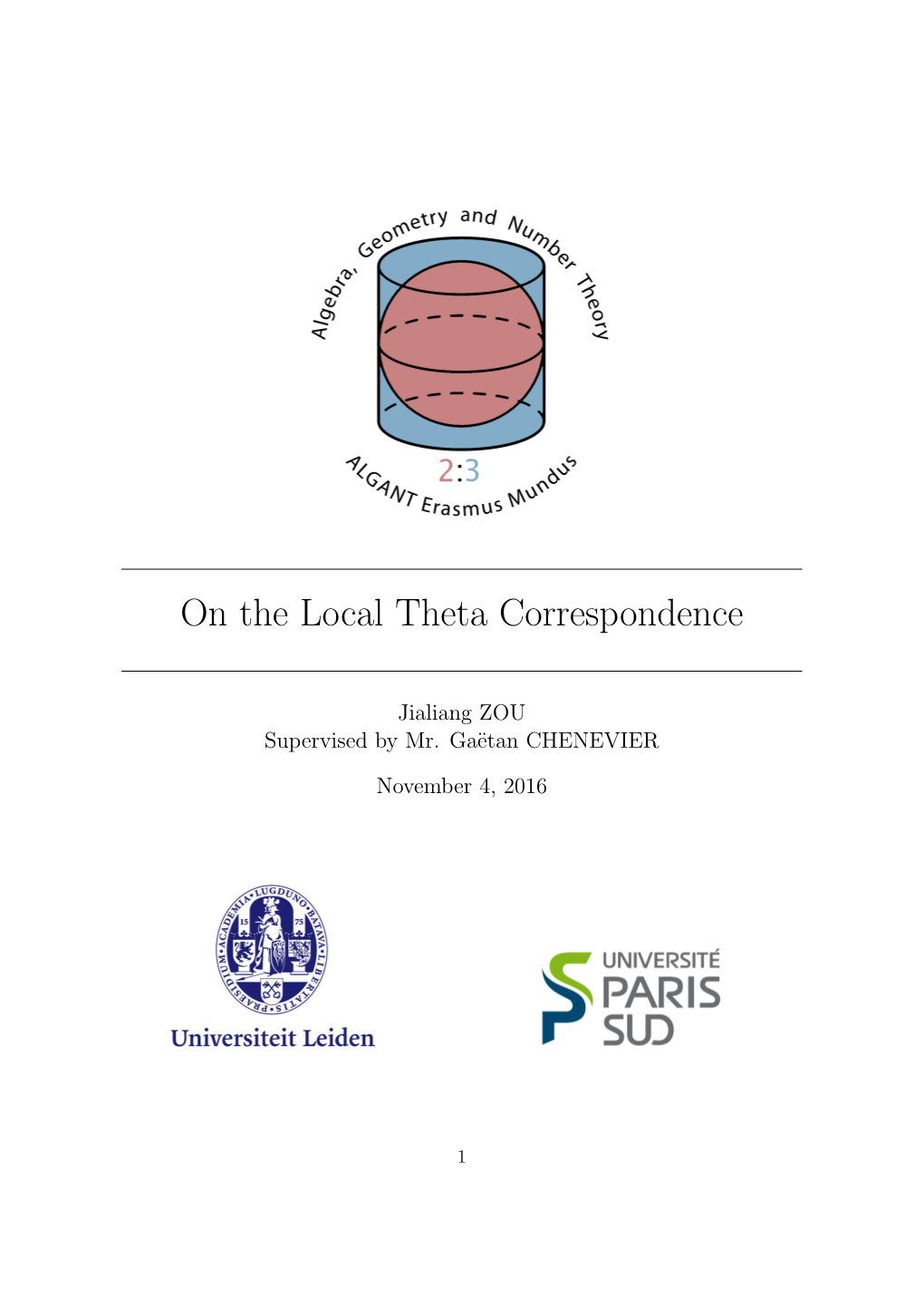 On the Local Theta Correspondence