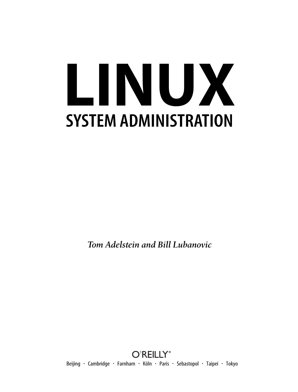 O'reilly Linux System Administration.Pdf