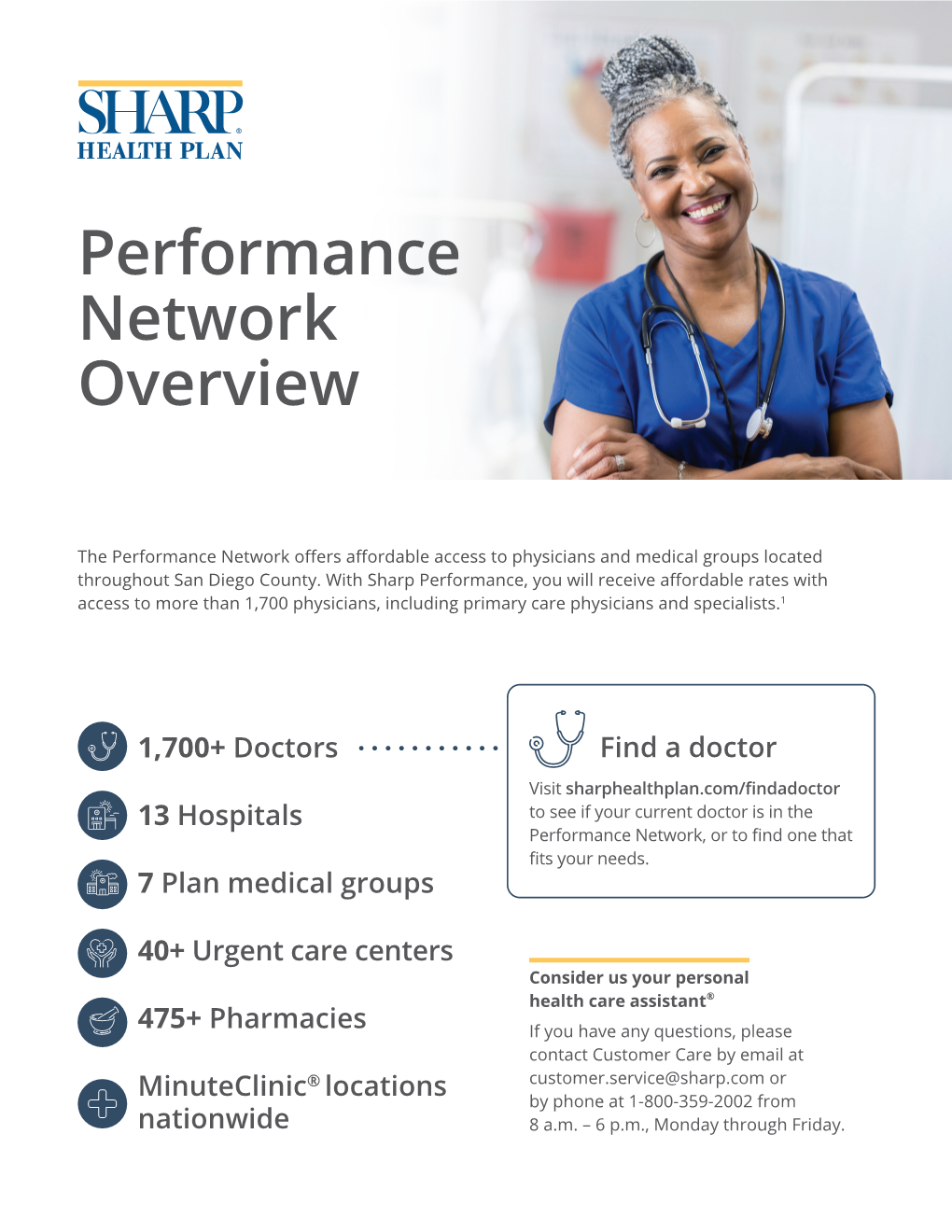 Sharp Health Plan Performance Network Overview 2021