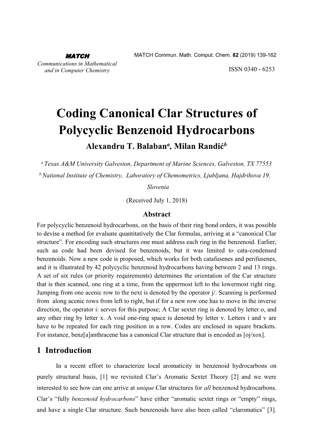 Coding Canonical Clar Structures of Polycyclic Benzenoid Hydrocarbons Alexandru T