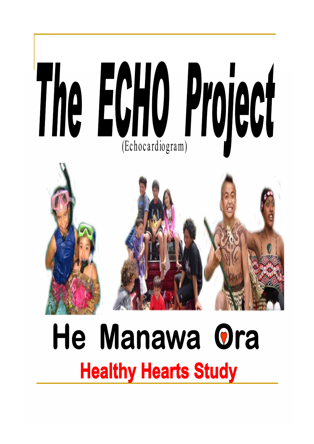 Echocardiogram) Ko Wai Matau? TE KAOKAO O TAKAPAU … We Are a Health & Disability Service Based in Taneatua (Eastern Bay of Plenty