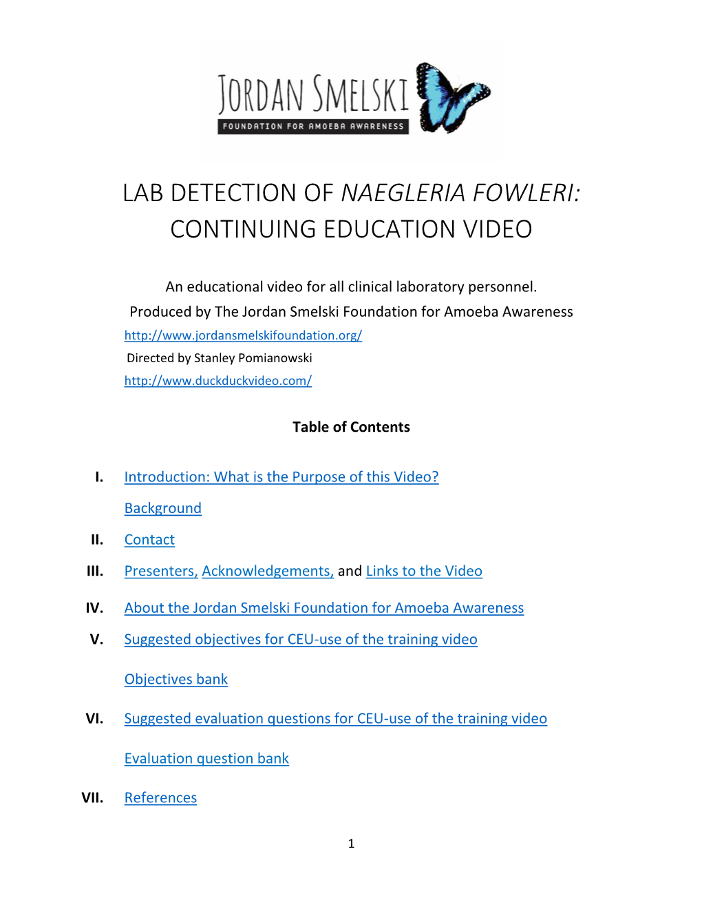 Lab Detection of Naegleria Fowleri: Continuing Education Video