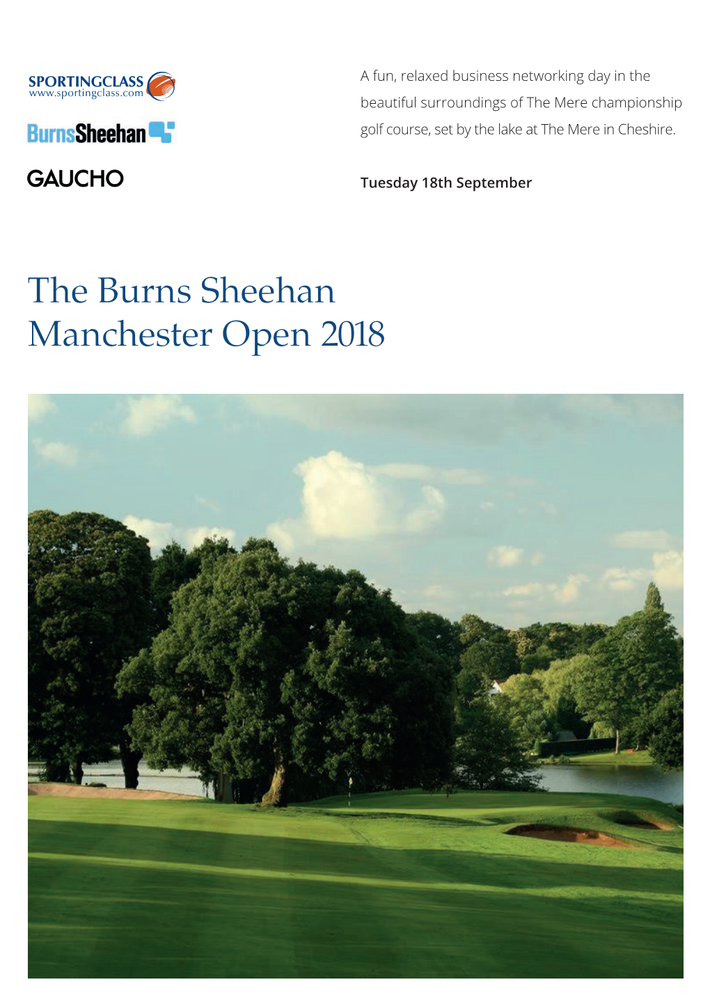 The Burns Sheehan Manchester Open 2018 the Burns Sheehan Manchester Open