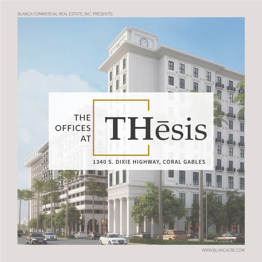 Office at Thesis Brochure
