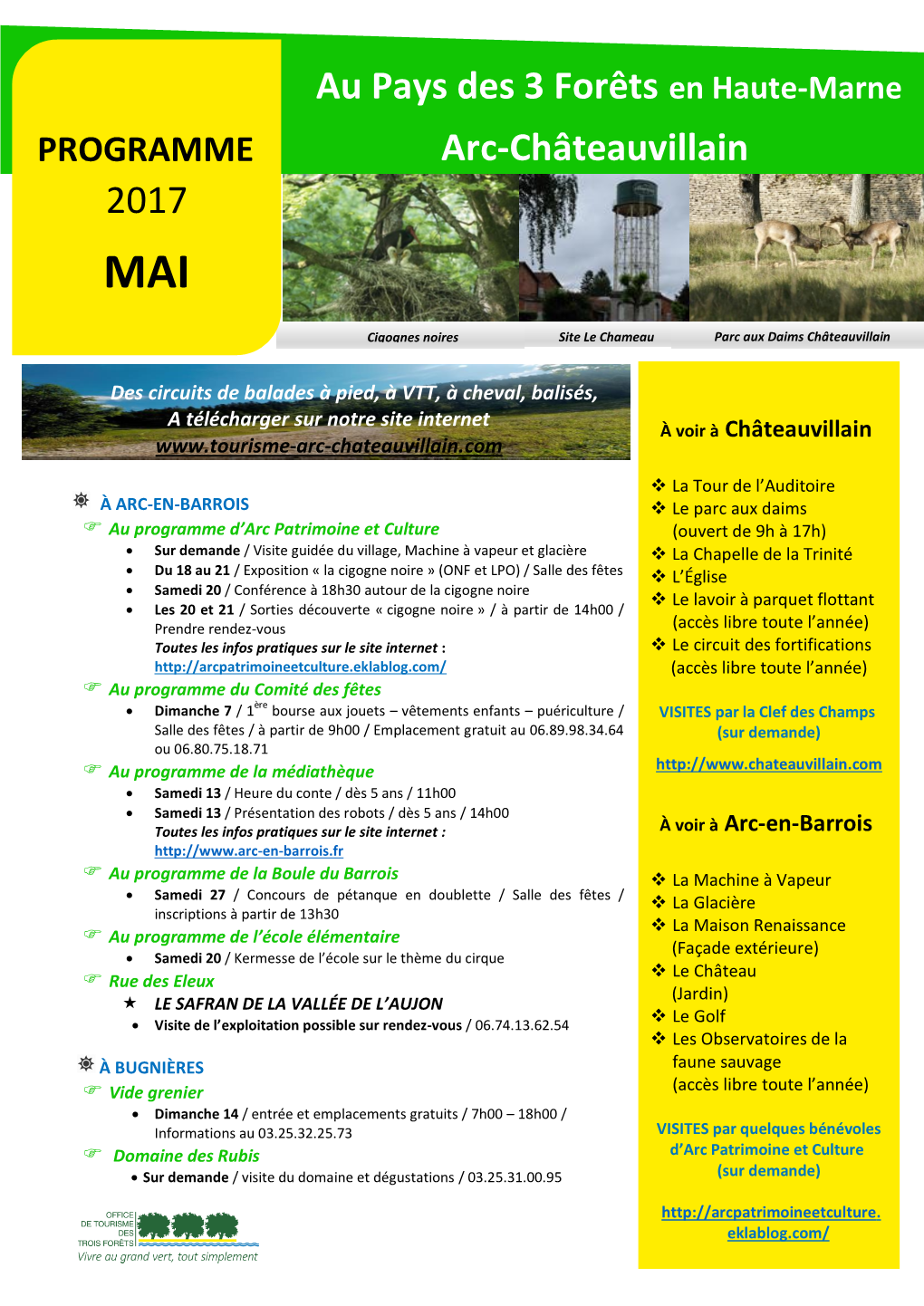 Au Pays Des 3 Forêts En Haute-Marne Arc-Châteauvillain 2017