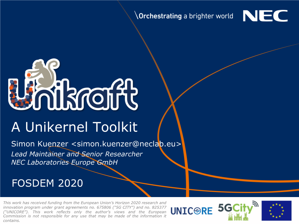 A Unikernel Toolkit