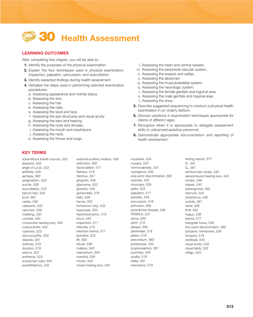 30 Health Assessment