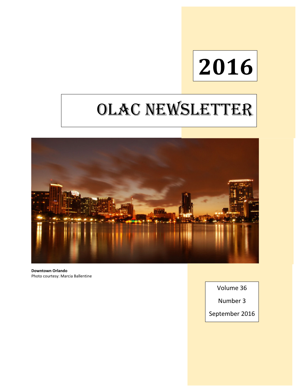 Olac Newsletter